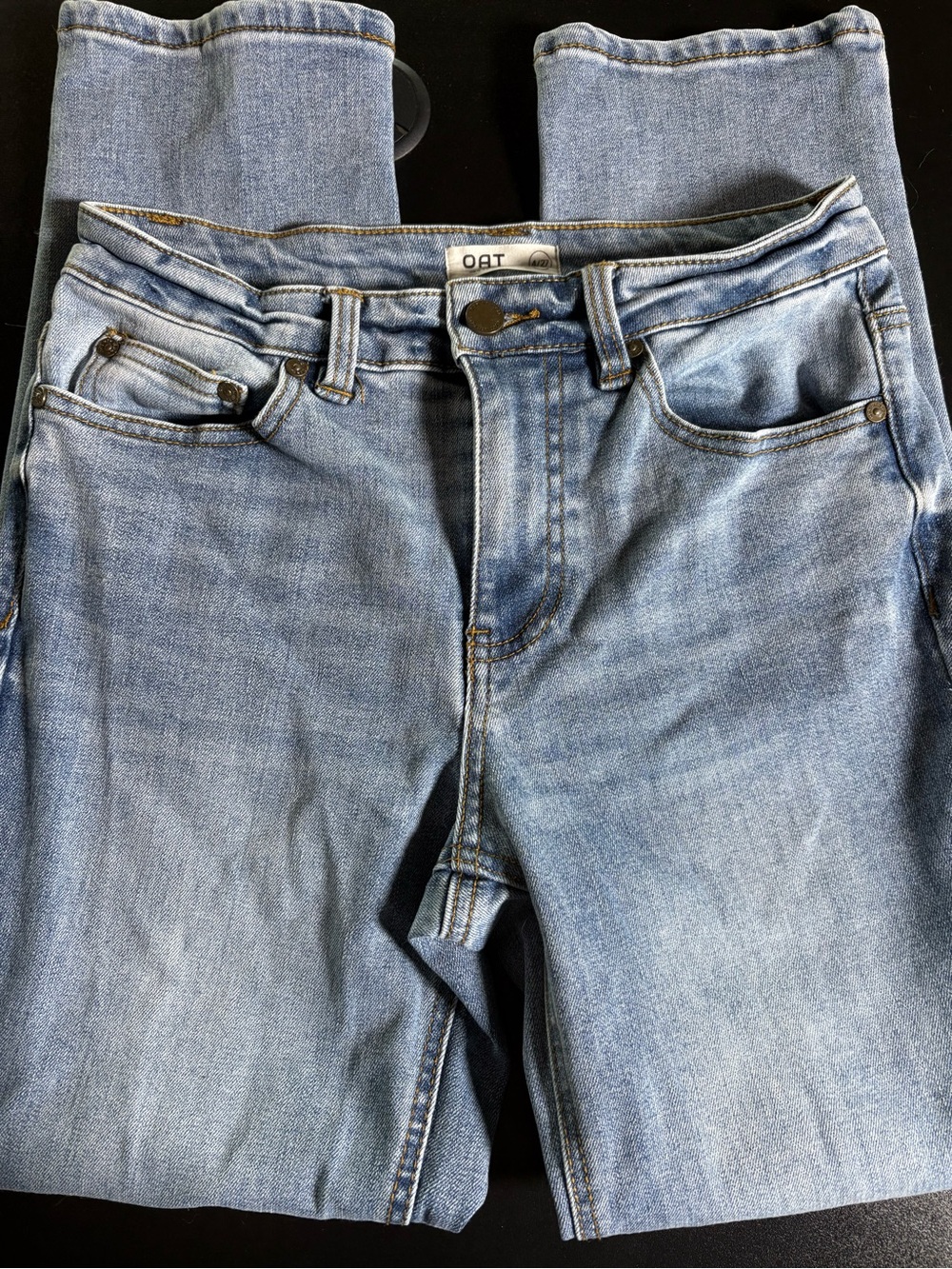 Oat New York Light Blue Straight Leg Women's Jeans